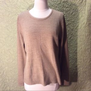 SagHarbor women's tan sweater.